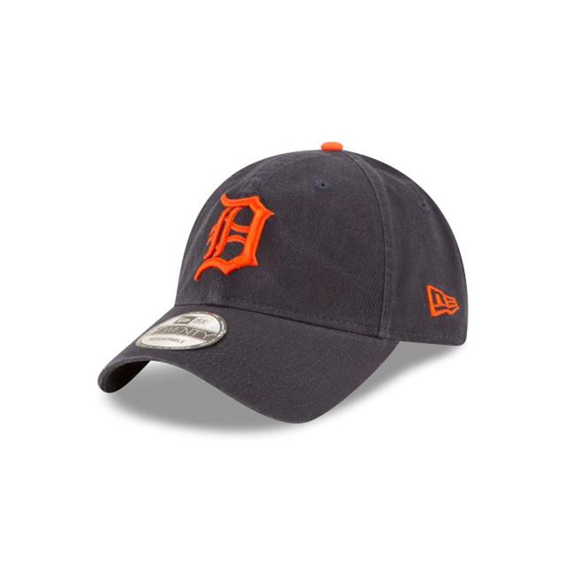 MLB Detroit Tigers Core Classic Road 9Twenty Adjustable (NVY2086) - Blue New Era Caps